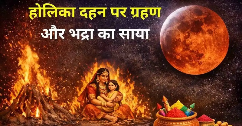 HolikaDahan2026 : ग्रहण और भद्रा के बीच कैसे करें होलिका पूजन ? HolikaDahan2026