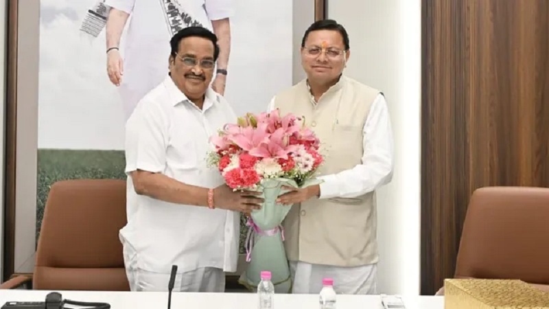 Kumbh2027Haridwar : केंद्रीय जलशक्ति मंत्री से मिले मुख्यमंत्री धामी Kumbh2027Haridwar